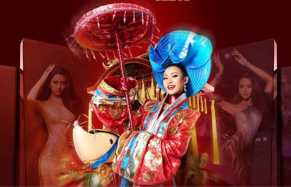 Hoa hậu Bùi Xuân Hạnh diện trang phục Tý hỷ . Ảnh: NVCC