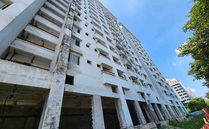 Khu nhà ở tái định cư NO1-C17, quận Cầu Giấy, Hà Nội. Ảnh: Cao Nguyên.