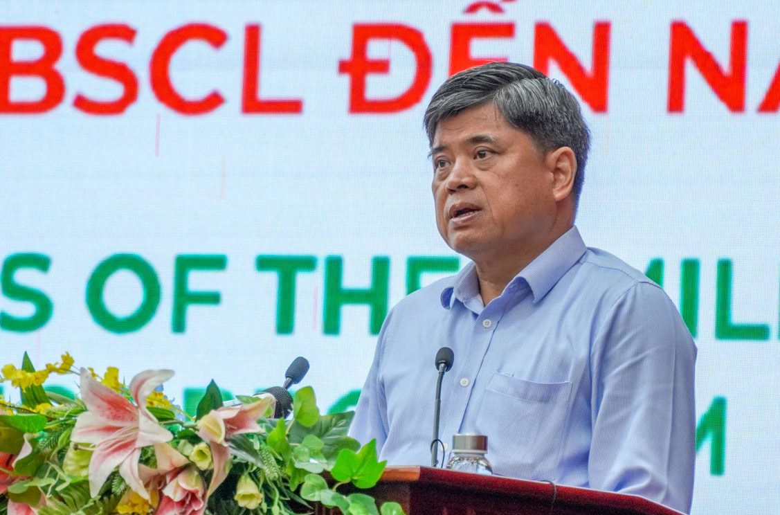 Deputy Minister of Agriculture and Rural Development Tran Thanh Nam speaks at the Conference. Photo: Phuong Anh