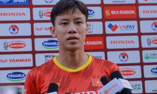 Trung vệ Quế Ngọc Hải của tuyển Việt Nam. Ảnh: Xuân Trang