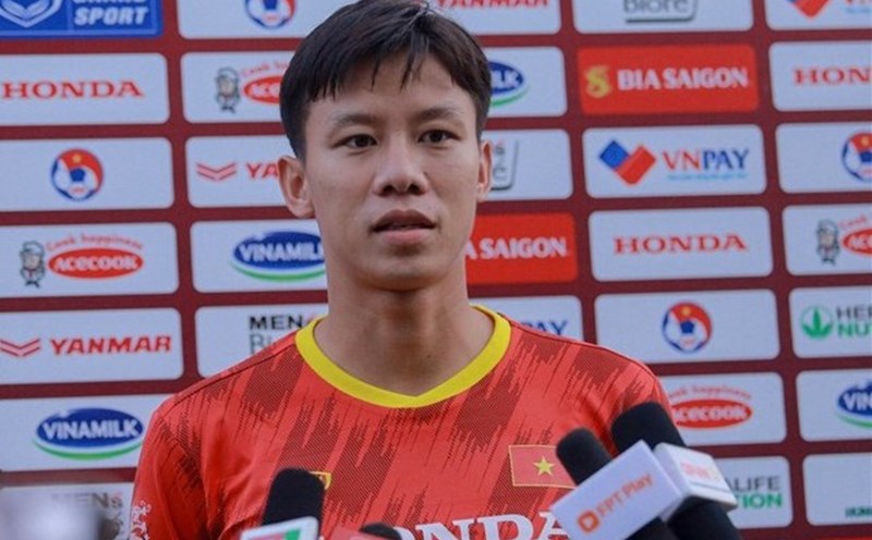 Trung vệ Quế Ngọc Hải của tuyển Việt Nam. Ảnh: Xuân Trang