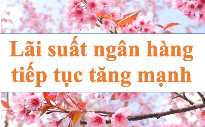 Lãi suất ngân hàng tiếp tục tăng mạnh. Ảnh minh họa: Hà Vy