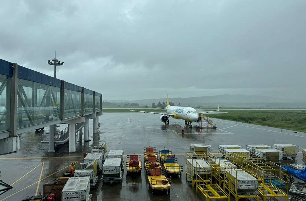 Typhoon Yagi, locally known as Enteng, caused dozens of domestic flights to be canceled or delayed across the Philippines on September 2. Photo: CAAP