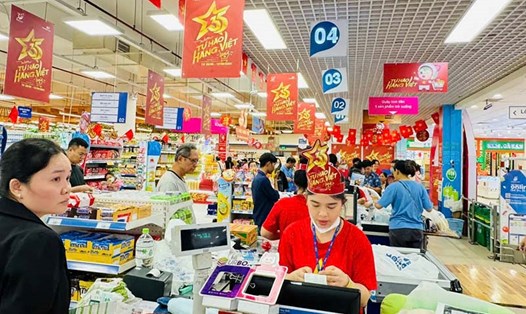 Sức mua tại hệ thống của Saigon Co.op trong kỳ nghỉ lễ tăng cao so với ngày thường. Ảnh: Saigon Co.op
