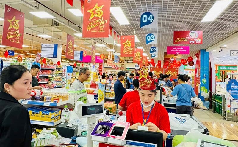 Sức mua tại hệ thống của Saigon Co.op trong kỳ nghỉ lễ tăng cao so với ngày thường. Ảnh: Saigon Co.op