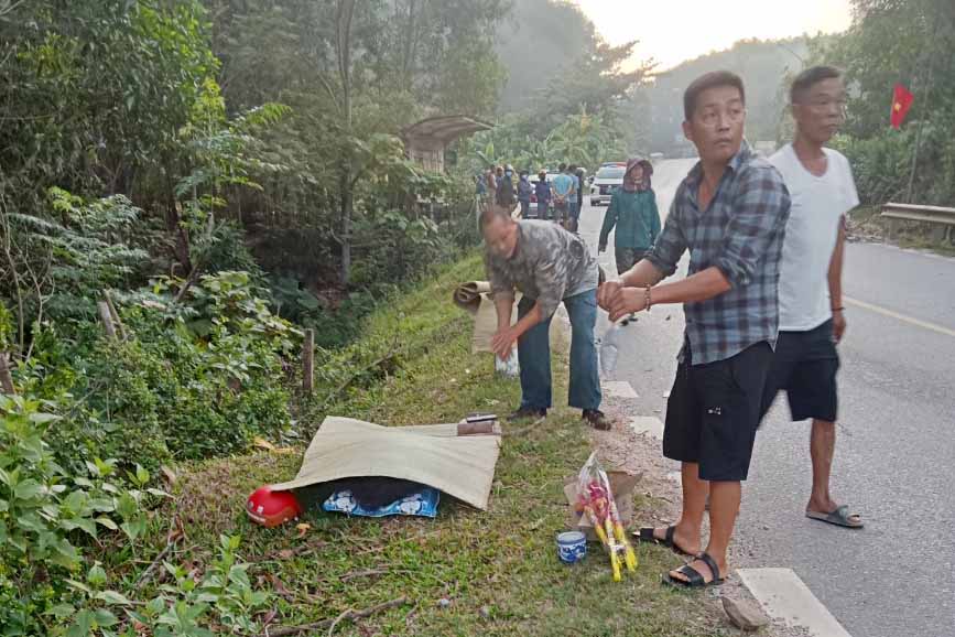 Vụ tai nạn khiến 2 người tử vong. Ảnh: Trần Tuấn.