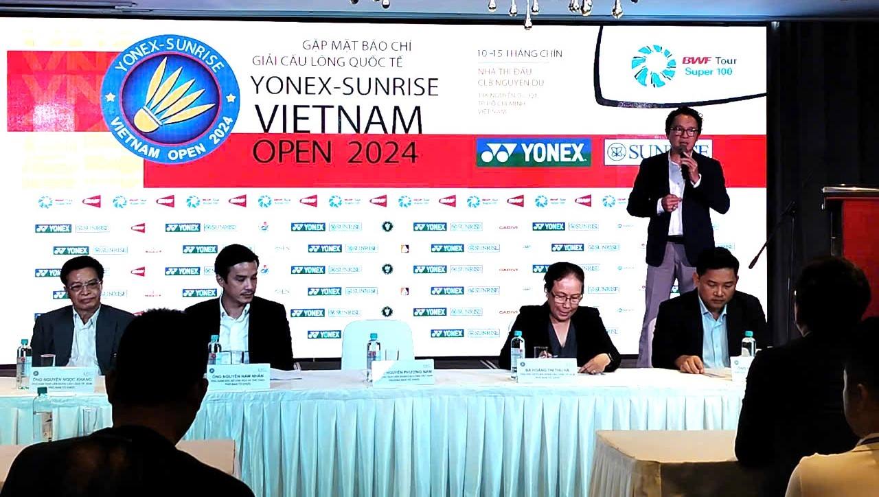 The Yonex-Sunrise Vietnam Open 2024 badminton tournament has high prize money and promises to have many exciting matches. Photo: Nguyen Dang