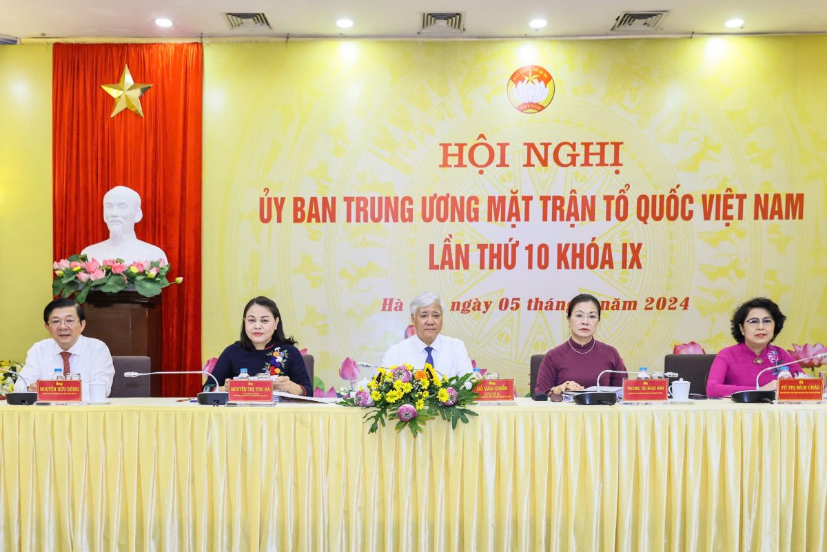 The 10th Conference of the Central Committee of the Vietnam Fatherland Front. Photo: Pham Dong
