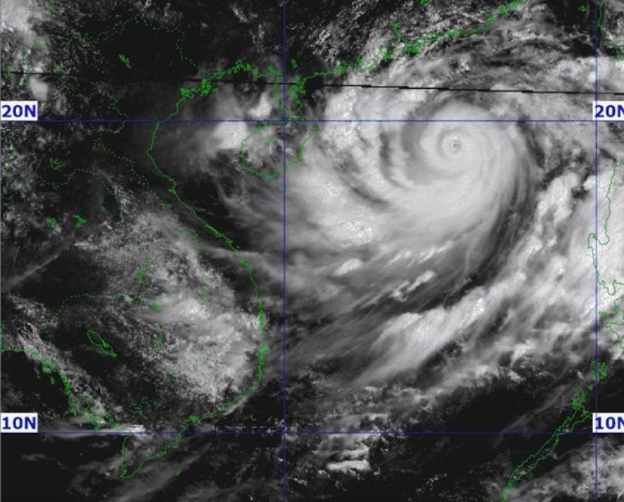 Cập nhật vị trí và đường đi bão số 3 lúc 12 giờ ngày 5.9. Ảnh: Trung tâm Dự báo Khí tượng Thủy văn Quốc gia
