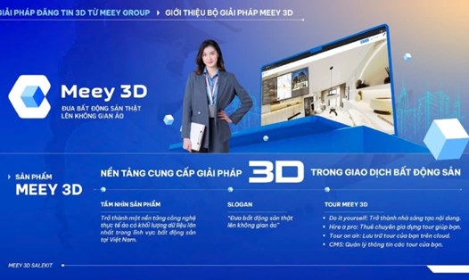 Meey 3D với hàng loạt tính năng ưu việt, ứng dụng công nghệ AR, VR, 3D vào lĩnh vực bất động sản. Ảnh: Meey Land