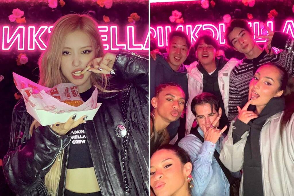 Cha Eun Woo at Blackpink's Coachella afterparty last year. Photo: Instagram