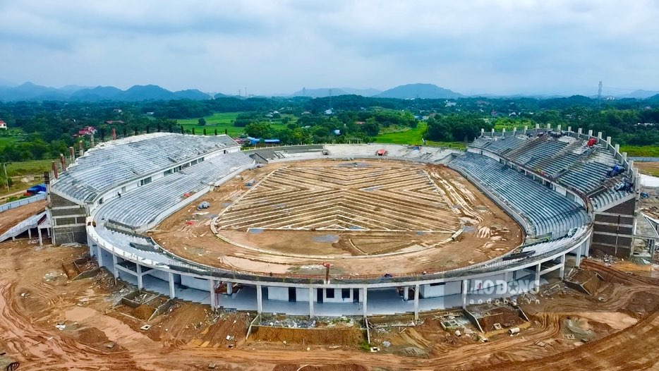 Sân vận động Thái Nguyên khi hoàn thành sẽ lớn nhất khu vực Trung du, miền núi phía Bắc.
