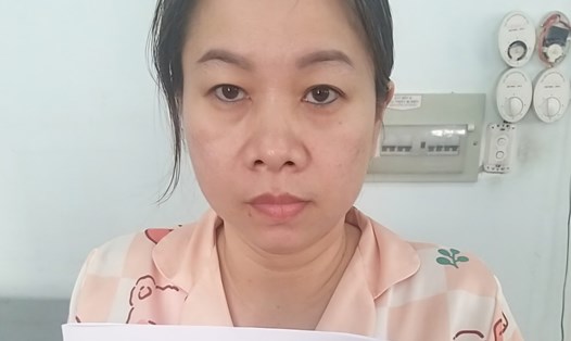 Đối tượng Nguyễn Thị Ngọc Cẩm (bảo mẫu tại Mái ấm Hoa Hồng). Ảnh: Công an