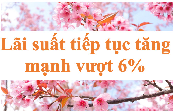 Lãi suất ngân hàng hôm nay tiếp tục tăng mạnh vượt 6%. Ảnh minh họa: Hà Vy