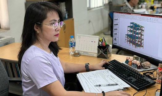 Chị Nguyễn Thị Thu Hiền. Ảnh: Duy Hùng