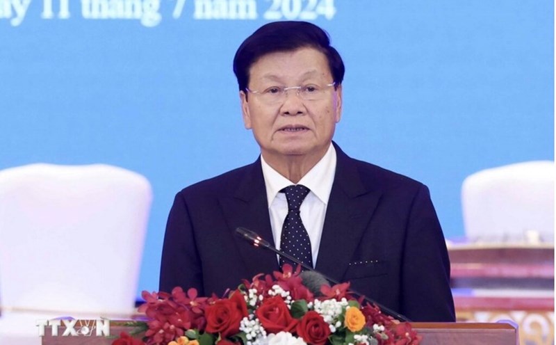 Tổng Bí thư, Chủ tịch nước Lào Thongloun Sisoulith. Ảnh: TTXVN