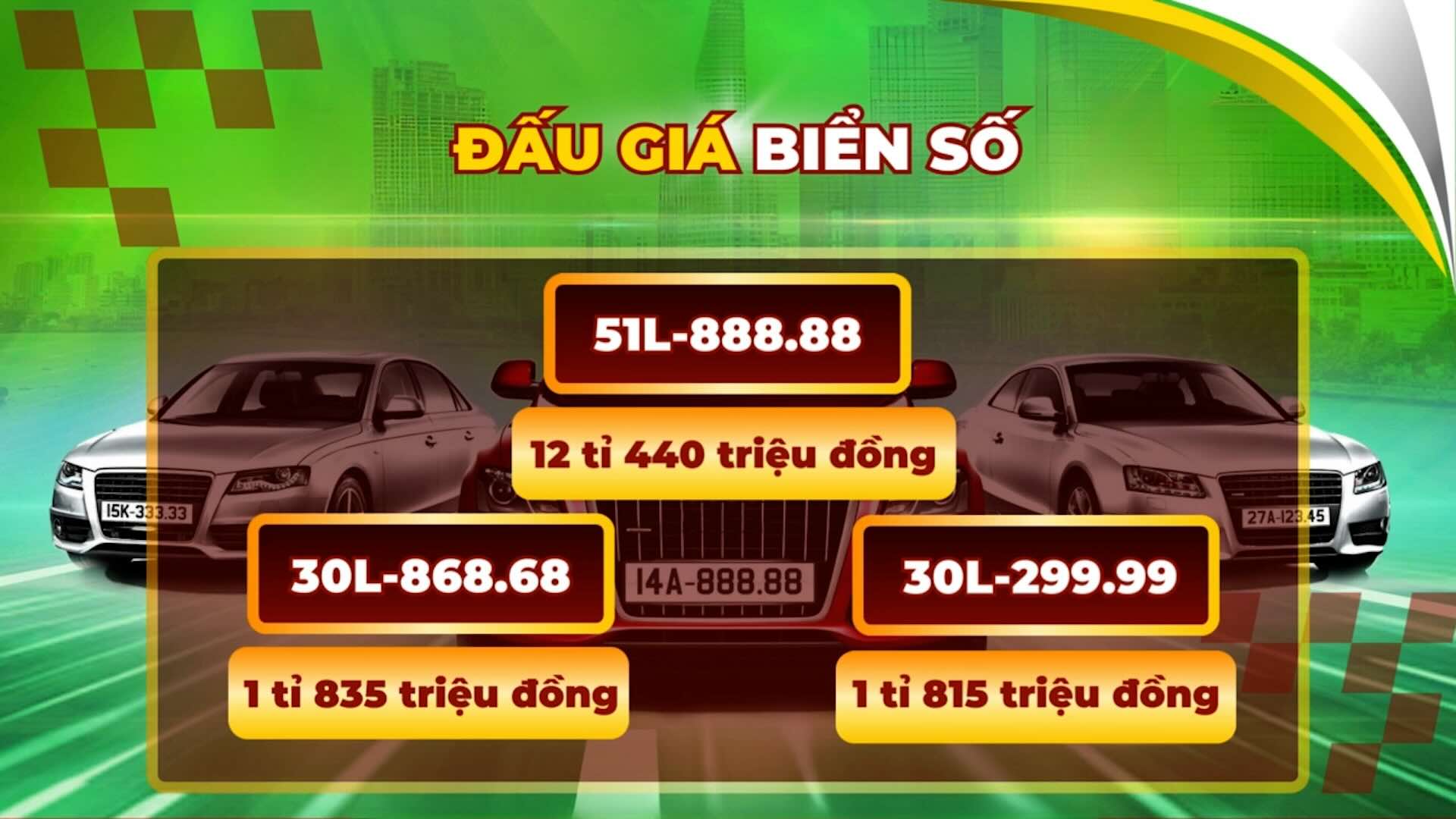 Loạt biển số tiền tỉ trong phiên đấu giá biển số ngày 5.9