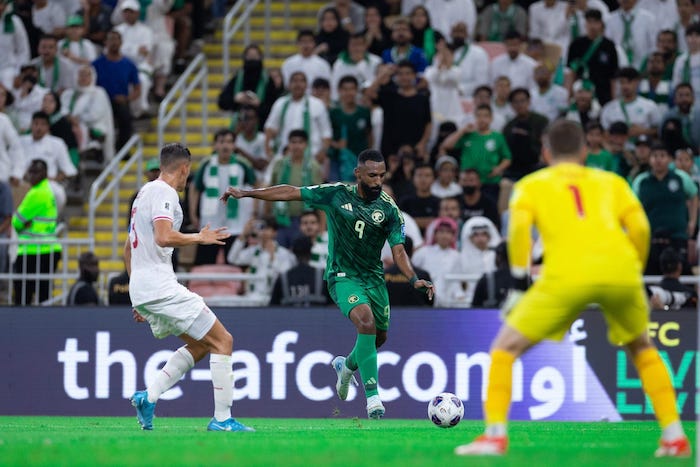 Saudi Arabia team could not penetrate Indonesia's net in the second half. Photo: Saudi Arabia Football Federation