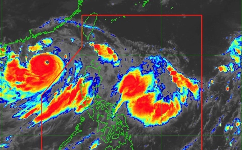 Áp thấp gần Biển Đông dự báo hình thành trong vài ngày tới. Ảnh: PAGASA