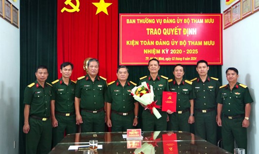 Đại tá Lê Anh Đức - tham gia Ban Chấp hành Đảng bộ Bộ Tham mưu Quân khu 7 nhiệm kỳ 2020–2025. Ảnh: Huỳnh Tiến