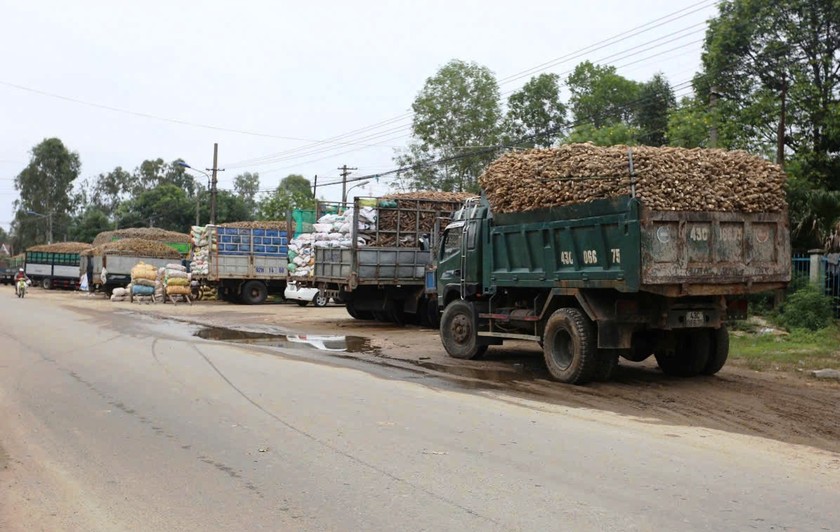 In front of Quang Nam Cassava Starch Joint Stock Company, where the incident occurred in which two workers died. Photo: Minh An