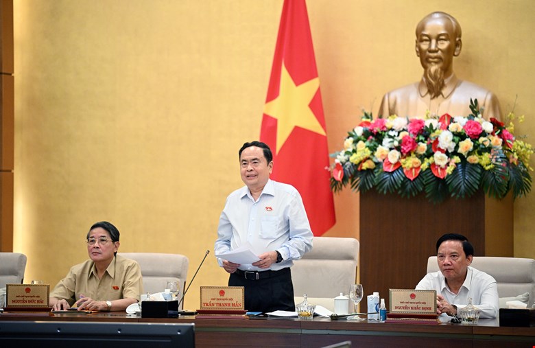 Phiên họp thứ 36 của Ủy ban Thường vụ Quốc hội. Ảnh: Phạm Thắng