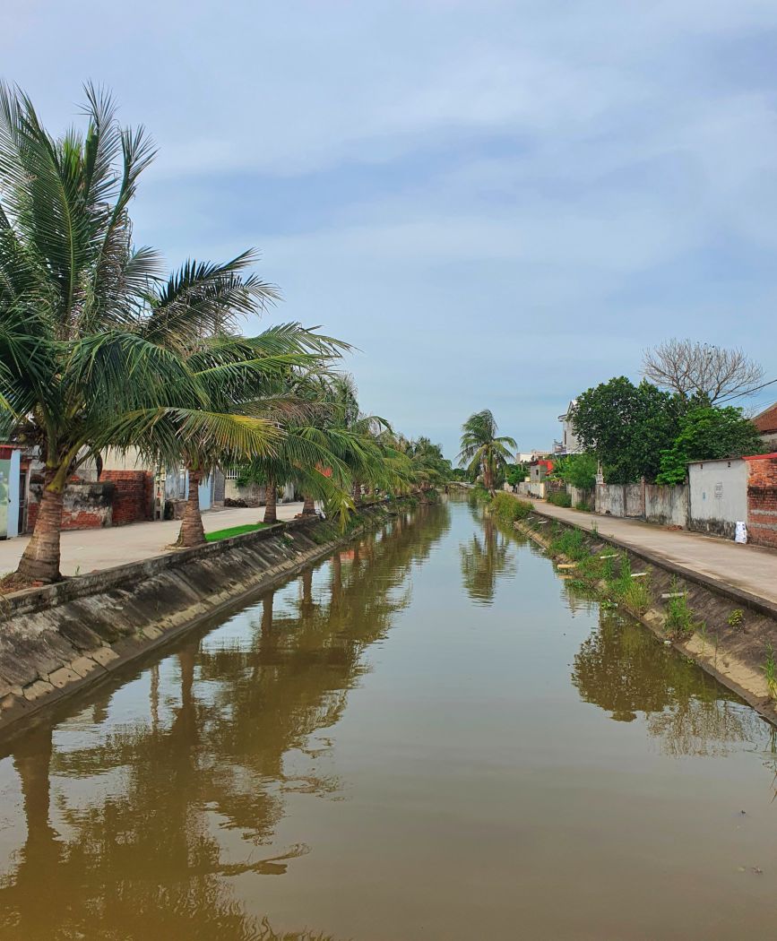 Sông Máng Hệ, xã Thụy Quỳnh, huyện Thái Thụy, tỉnh Thái Bình. 