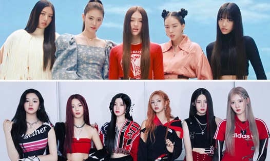 MEOVV của The Black Label và Baby Monster của YG Entertainment. Ảnh: Naver