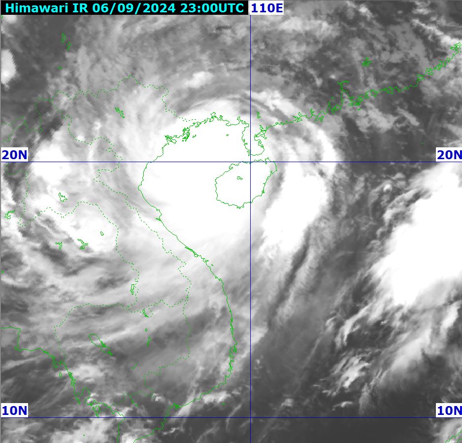 Super typhoon Yagi is still 160km from the coast of Quang Ninh - Hai Phong. Photo: