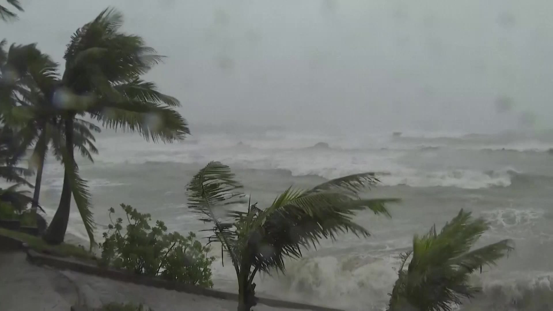 Super Typhoon Yagi as it makes landfall in China. Photo: AFP