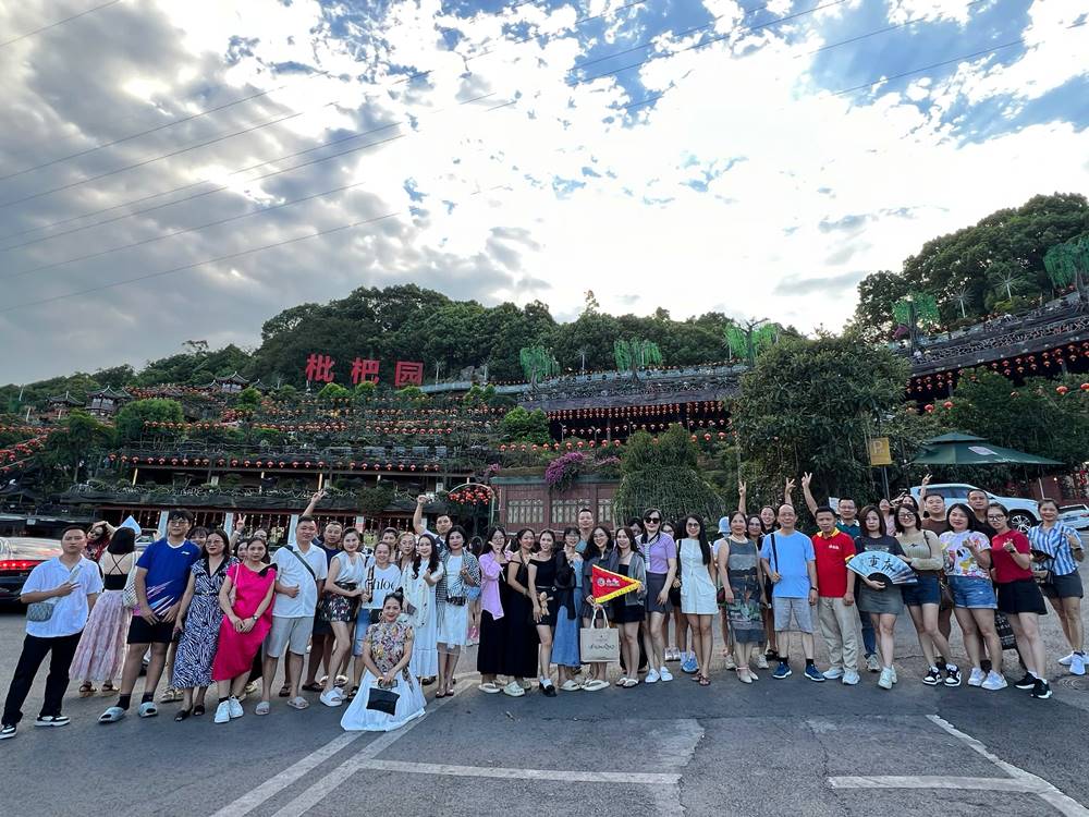 A group of tourists from Guizhou (China) had to return by road. Photo: Provided by the character