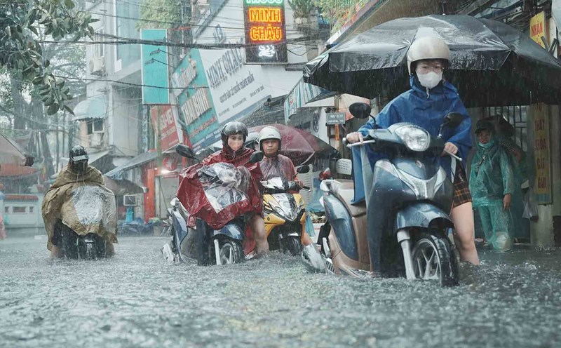 Dự báo thời điểm mưa lớn nhất ở Đông Bắc Bộ là hôm nay 7.9. Ảnh: Hữu Chánh