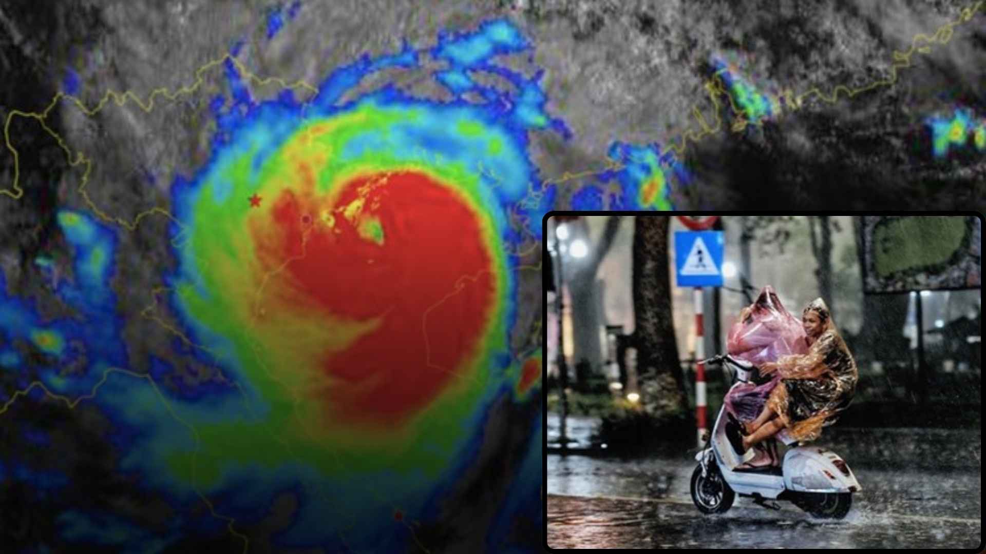 Người sử dụng xe máy điện cần lưu ý để bảo vệ xe trước bão số 3. Đồ họa: Ngọc Diệp. 