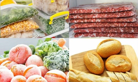 Thực phẩm bảo quản đông lạnh đúng cách sẽ kéo dài thời gian sử dụng, đặc biệt là mùa bão. Ảnh đồ họa: B.C