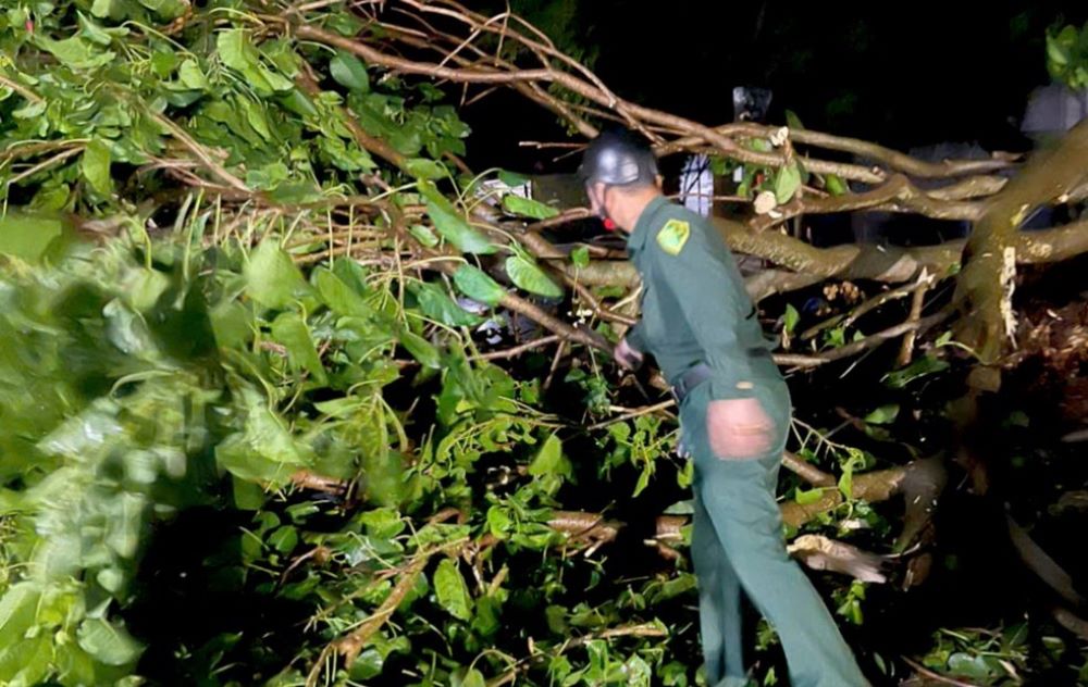 Hiện trường vụ tai nạn khiến nam thanh niên tử vong. Ảnh: NDCC