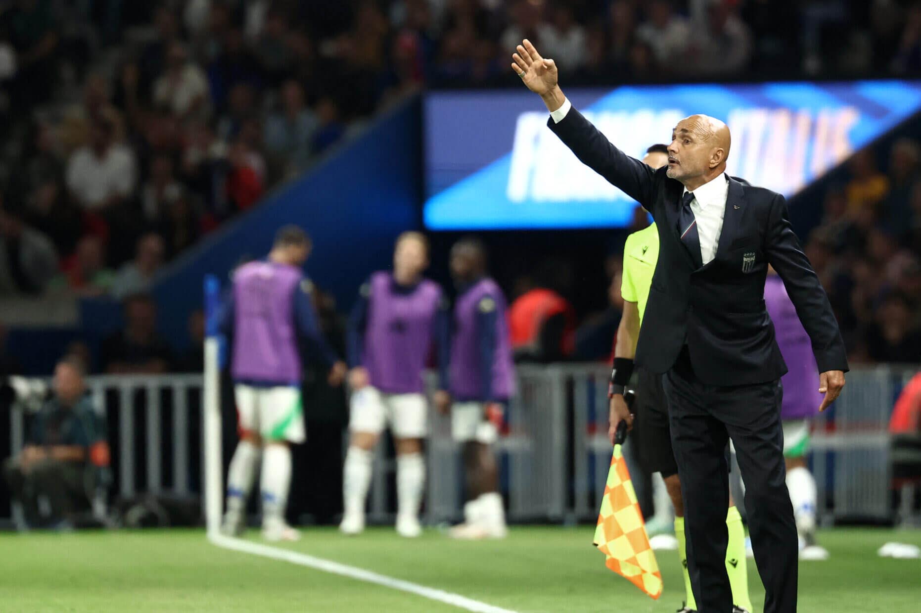 Luciano Spalletti took a different approach for Italy against France. Photo: AFP