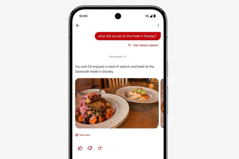 Google Photos bắt đầu triển khai tính năng Ask Photos. Ảnh: Chụp màn hình
