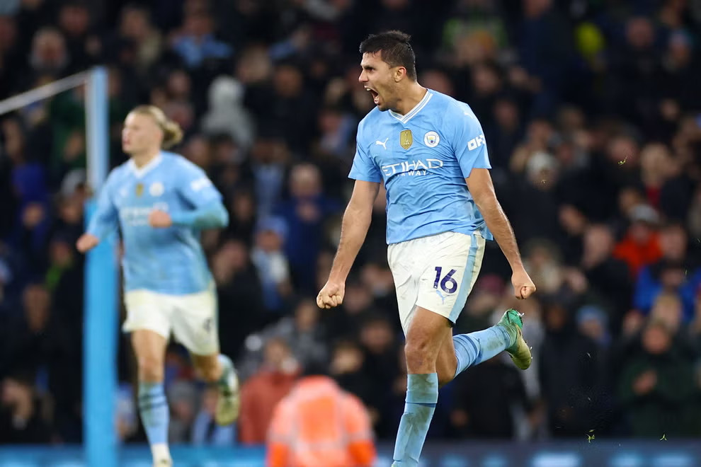 Rodri vẫn là nhân tố không thể thiếu của Man City. Ảnh: AFP