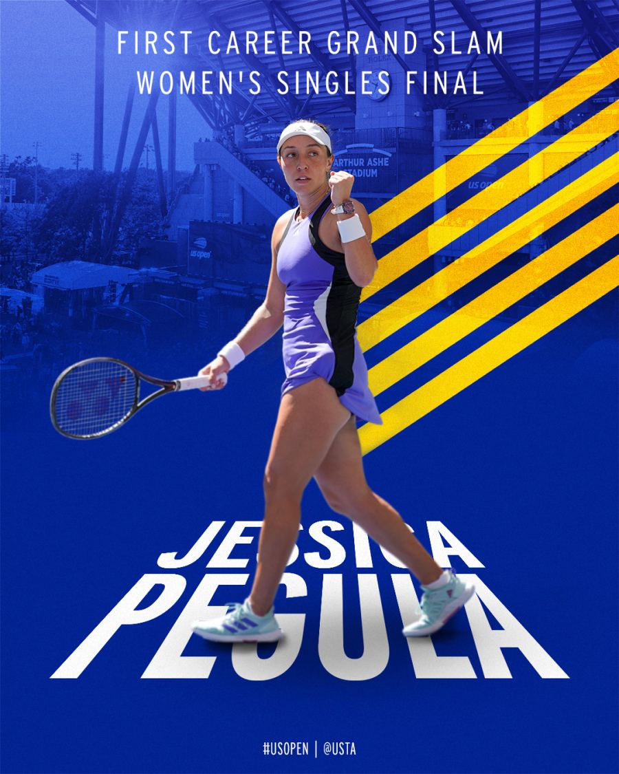 Jessica Pegula has her first Grand Slam final. Photo: US Open