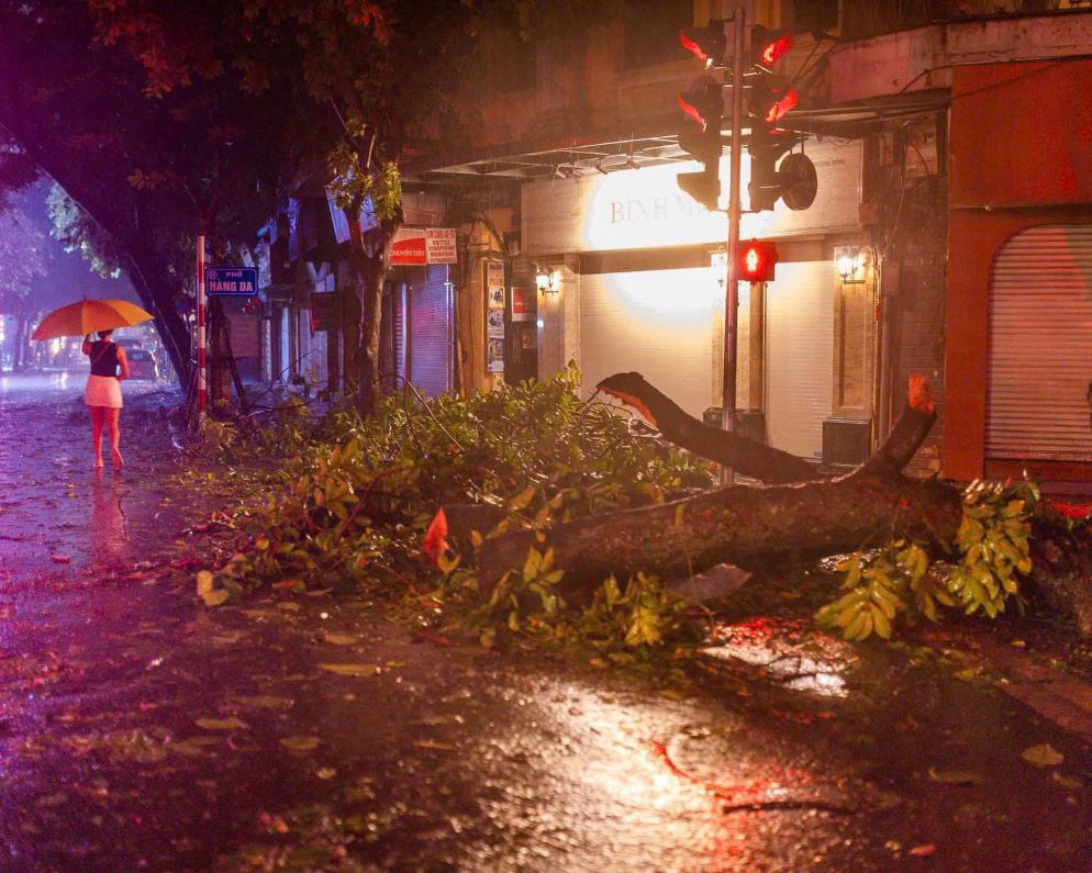 Typhoon Yagi swept through Hanoi, causing extensive damage. Photo: James Aitken