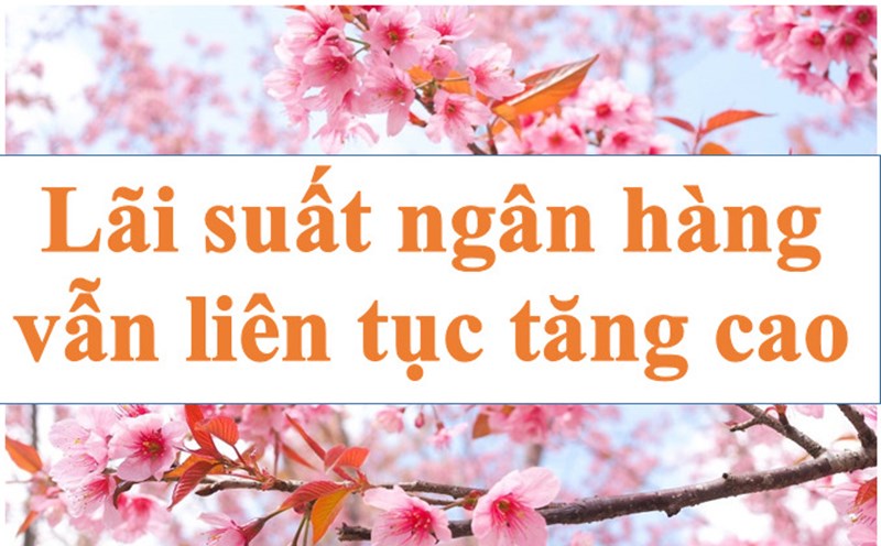 Lãi suất ngân hàng liên tục tăng cao. Ảnh minh họa: Hà Vy