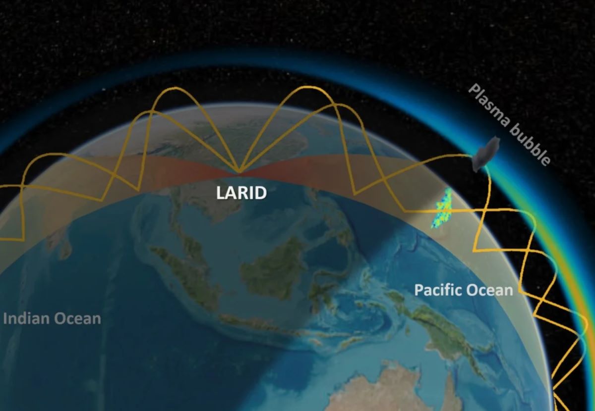 Radar LARID của Trung Quốc. Ảnh chụp màn hình