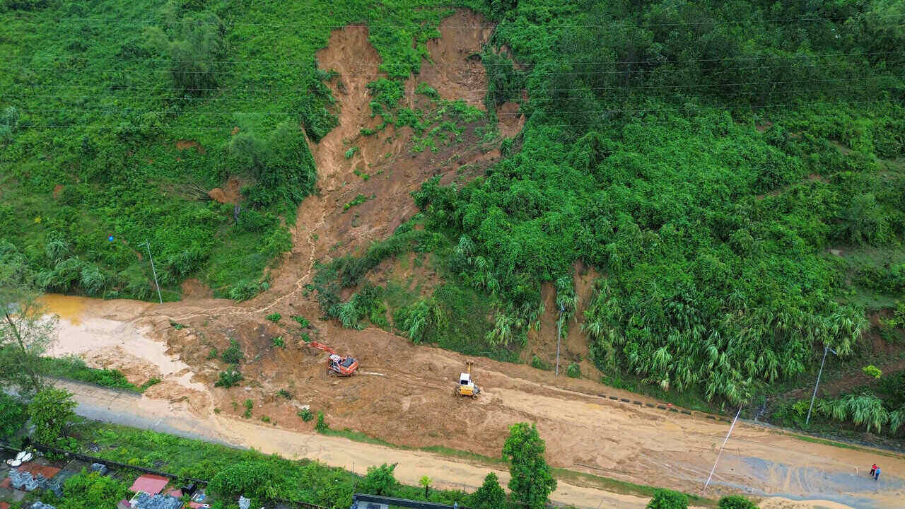 Many locations are still at risk of further landslides.