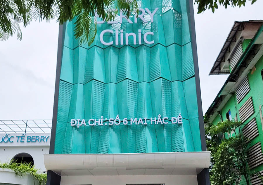 Cơ sở thẩm mỹ Berry Clinic tại 06 Mai Hắc Đế (TP Vinh). Ảnh: Quang Đại