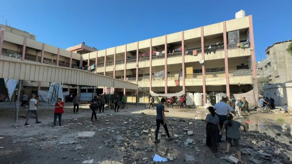 Cuộc không kích của Israel vào ngôi trường ở Gaza đã khiến ít nhất 3 người chết. Ảnh: AFP