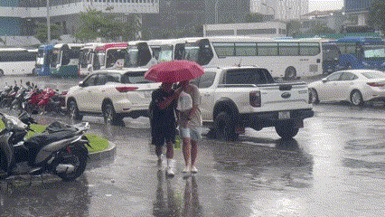 CĐV đội mưa sau bão xem MMA LION Championship 17