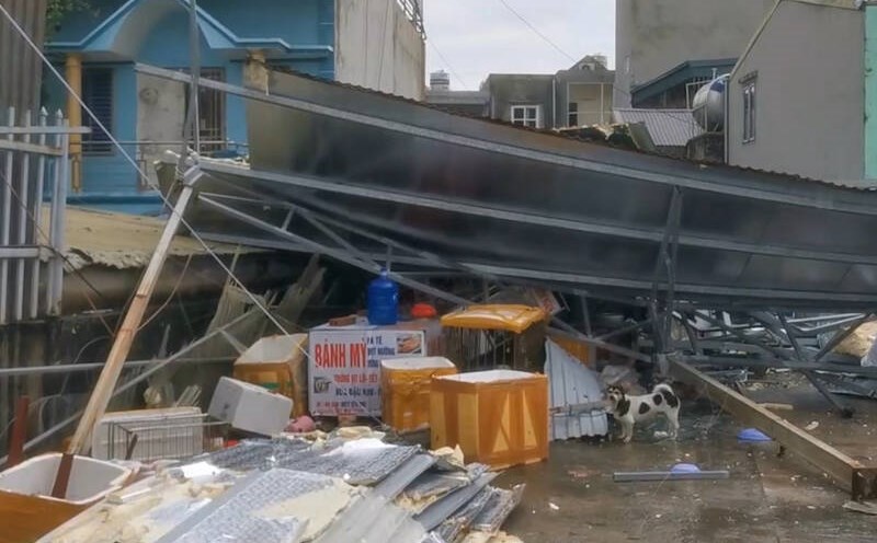 Hạ Long ngổn ngang sau bão. Ảnh: Đoàn Hưng