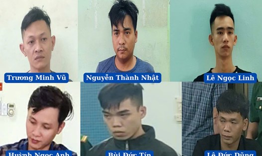 6 đối tượng bị bắt vì có hành vi mua bán người dưới 16 tuổi ở các tỉnh Bình Định, Phú Yên, Kon Tum. Ảnh: TRÚC HÀ
