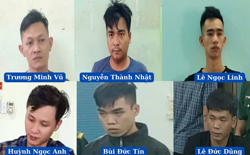 6 đối tượng bị bắt vì có hành vi mua bán người dưới 16 tuổi ở các tỉnh Bình Định, Phú Yên, Kon Tum. Ảnh: TRÚC HÀ