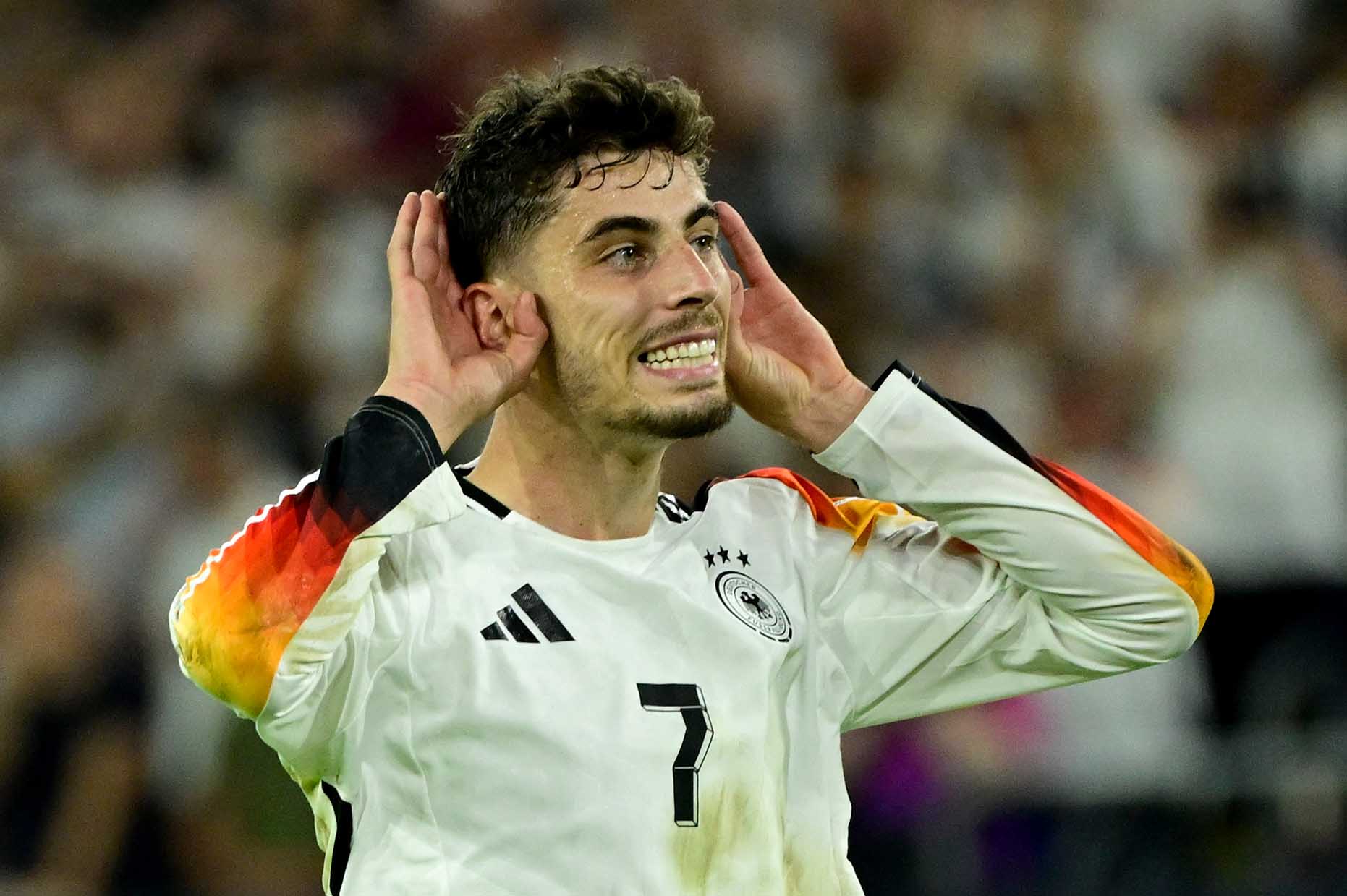 Kai Havertz đã chơi ấn tượng và không còn bị loạn vị trí nữa. Ảnh: AFP